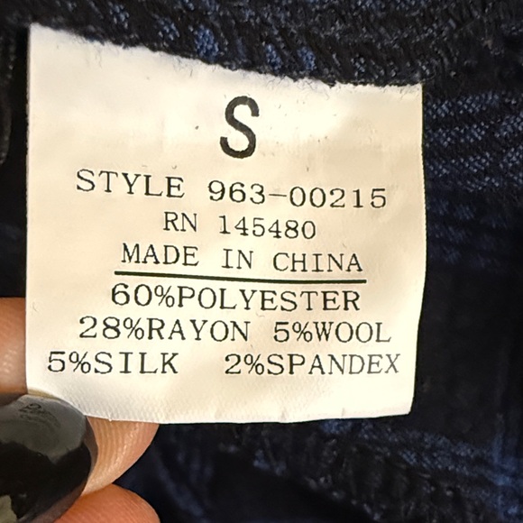 Stylish Blue Checkered Jumpsuit - Picture 5 of 8